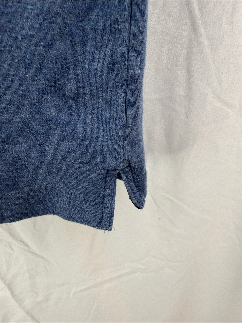 Banana Republic Men’s Size Medium Heathered Blue Short Sleeve Polo Shirt